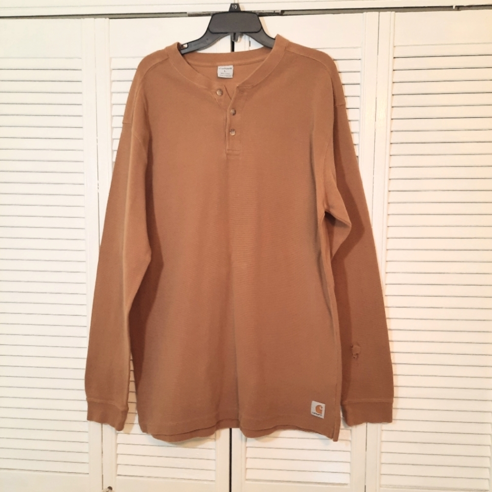 Carhartt LS cotton pullover shirt LG *M1 - Picture 1 of 4
